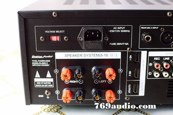 Ampli Boston PA 6200 II mang đến những âm thanh tuyệt vời