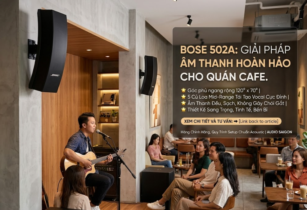 Bose 502A: Giải pháp âm thanh 